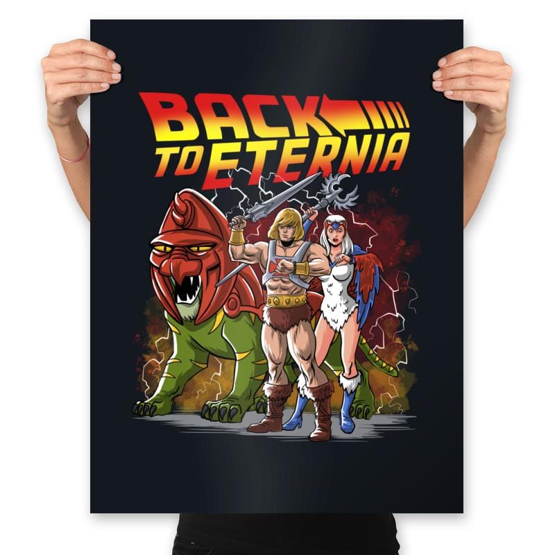 Back to Eternia - Prints Posters RIPT Apparel 18x24 / Black