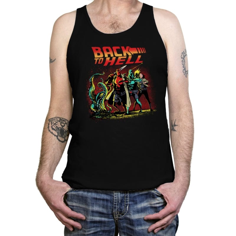 Back to Hell - Tanktop Tanktop RIPT Apparel X-Small / Black