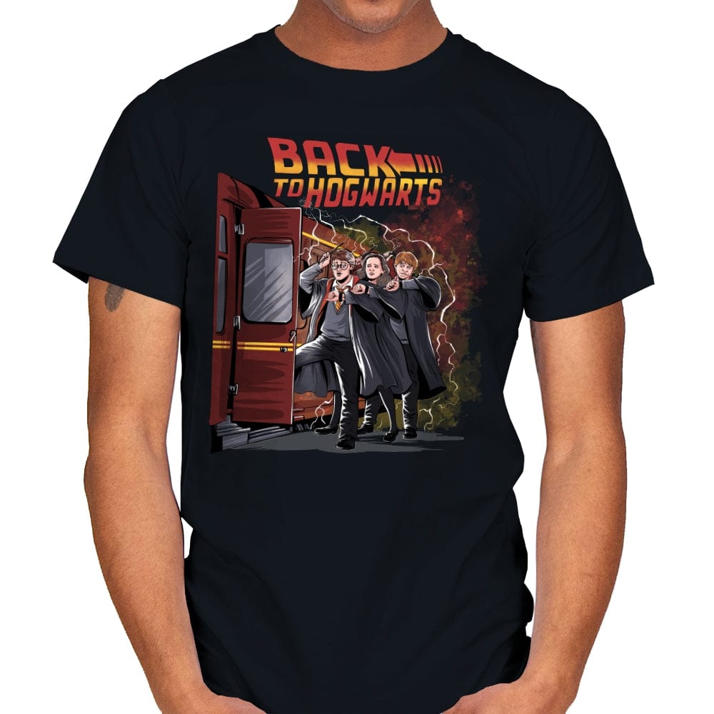 Back to Hogwarts - Mens T-Shirts RIPT Apparel Small / Black