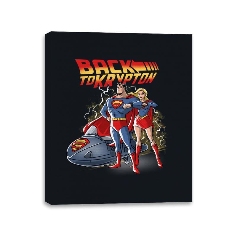 Back to Krypton - Canvas Wraps Canvas Wraps RIPT Apparel 11x14 / Black