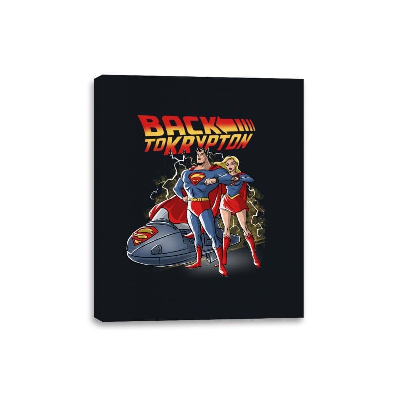 Back to Krypton - Canvas Wraps Canvas Wraps RIPT Apparel 8x10 / Black