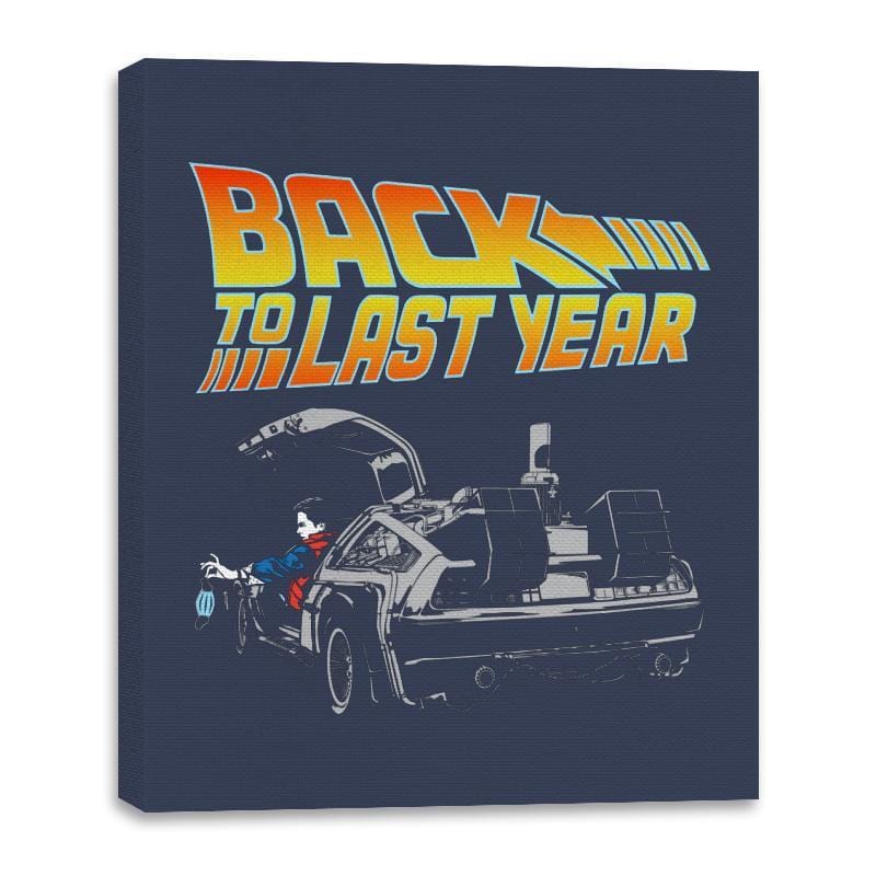 Back to Last Year - Canvas Wraps Canvas Wraps RIPT Apparel 16x20 / Navy