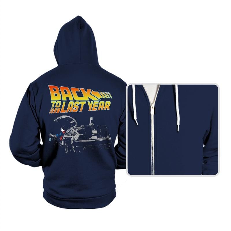 Back to Last Year - Hoodies Hoodies RIPT Apparel Small / Navy