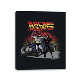 Back to the Animation - Canvas Wraps Canvas Wraps RIPT Apparel 11x14 / Black