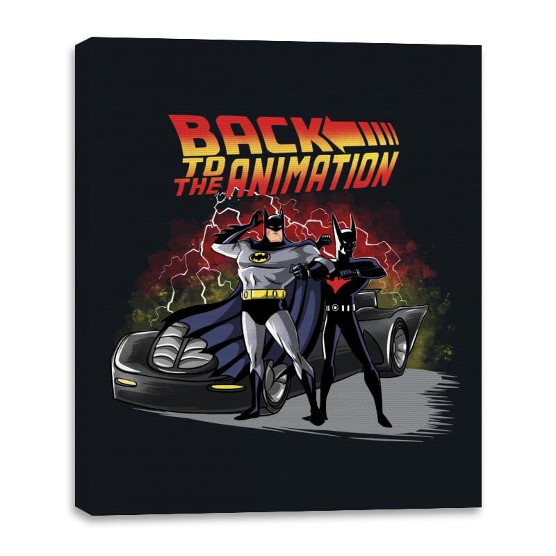 Back to the Animation - Canvas Wraps Canvas Wraps RIPT Apparel 16x20 / Black