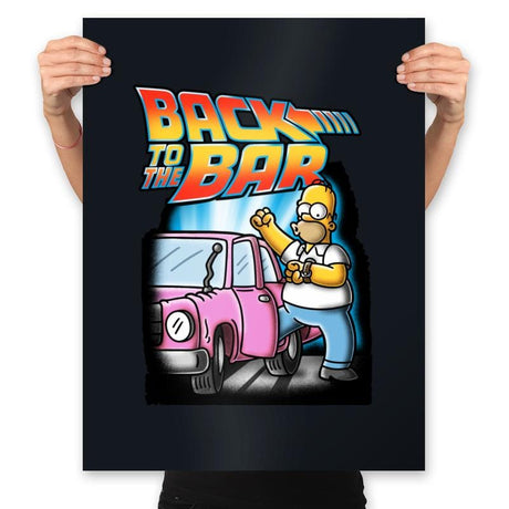 Back to the Bar - Prints Posters RIPT Apparel 18x24 / Black