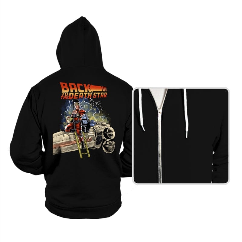 Back to the Death Star - Hoodies Hoodies RIPT Apparel Small / Black