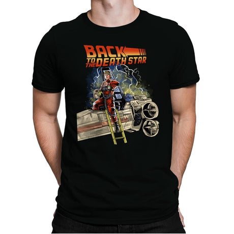 Back to the Death Star - Mens Premium T-Shirts RIPT Apparel Small / Black