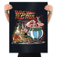 Back to the Gaul - Prints Posters RIPT Apparel 18x24 / Black