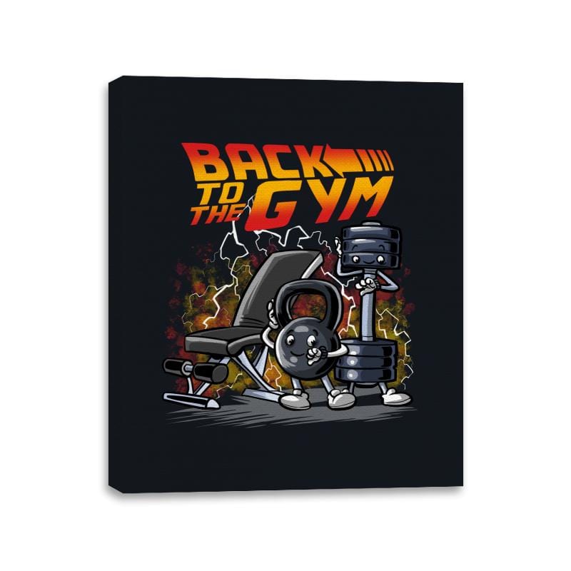 Back to the Gym - Canvas Wraps Canvas Wraps RIPT Apparel 11x14 / Black