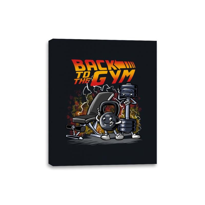 Back to the Gym - Canvas Wraps Canvas Wraps RIPT Apparel 8x10 / Black