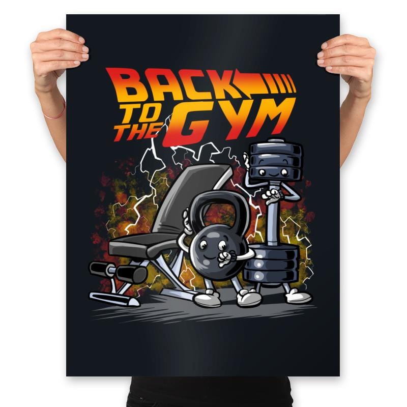 Back to the Gym - Prints Posters RIPT Apparel 18x24 / Black