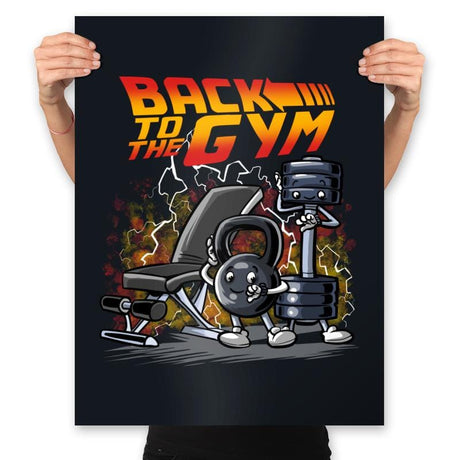 Back to the Gym - Prints Posters RIPT Apparel 18x24 / Black