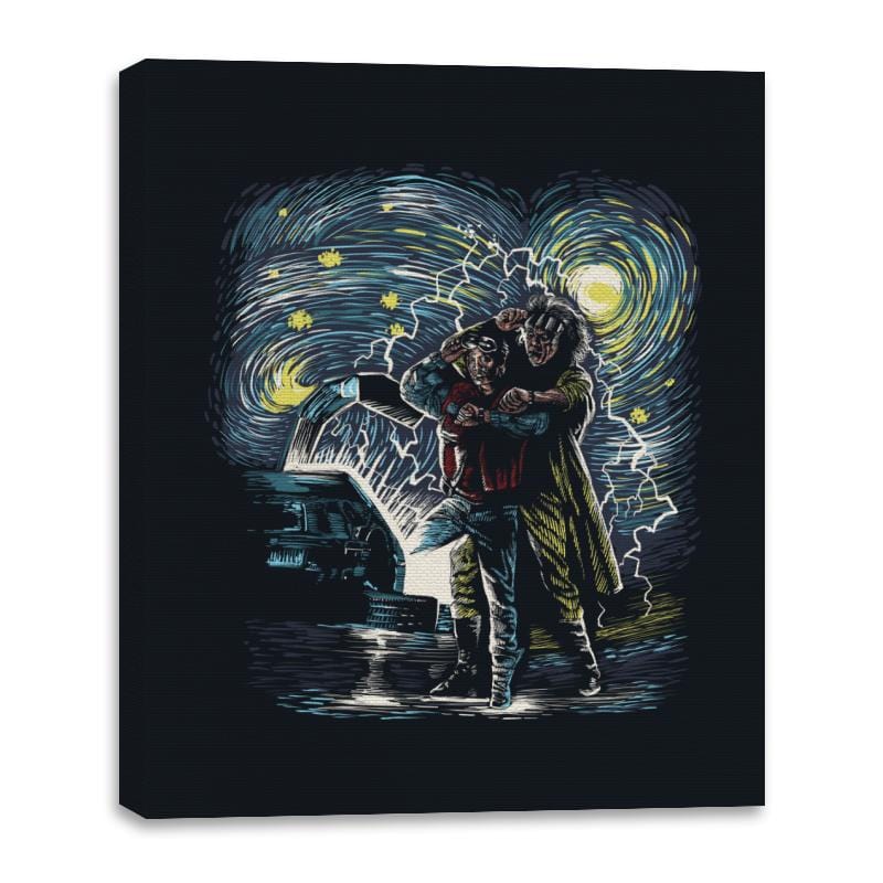 Back to the Starry - Canvas Wraps Canvas Wraps RIPT Apparel 16x20 / Black