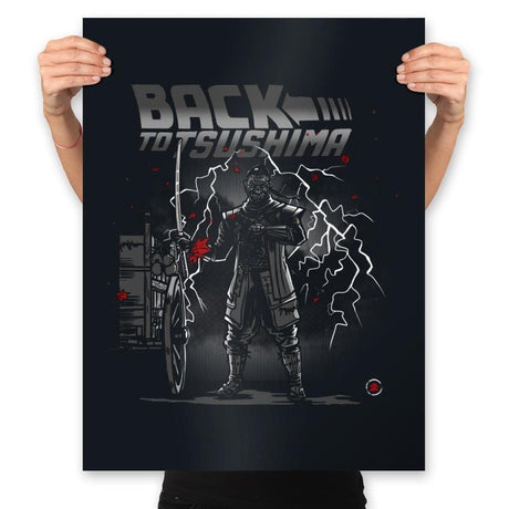 Back to Tsushima - Prints Posters RIPT Apparel 18x24 / Black