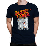 Backstreet Fighter - Mens Premium T-Shirts RIPT Apparel Small / Midnight Navy