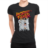 Backstreet Fighter - Womens Premium T-Shirts RIPT Apparel Small / Black