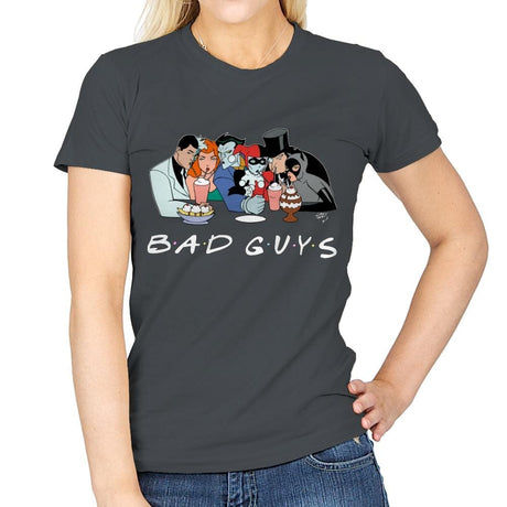 Bad Friends - Womens T-Shirts RIPT Apparel Small / Charcoal