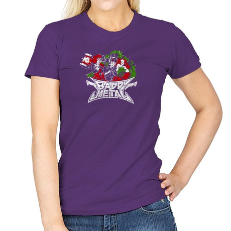 Baddy Metal Exclusive - Womens T-Shirts RIPT Apparel Small / Purple