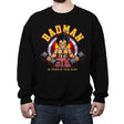 Badman Gym - Crew Neck Sweatshirt Crew Neck Sweatshirt RIPT Apparel Small / Black