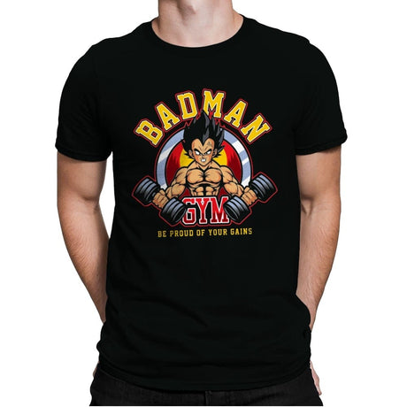 Badman Gym - Mens Premium T-Shirts RIPT Apparel Small / Black