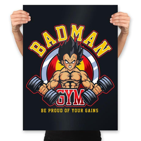 Badman Gym - Prints Posters RIPT Apparel 18x24 / Black