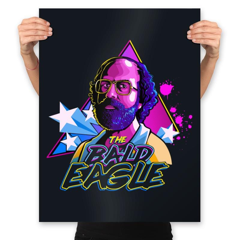 Bald Eagle - Prints Posters RIPT Apparel 18x24 / Black