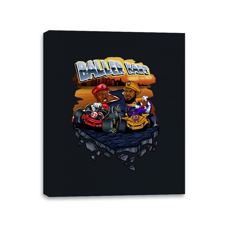 Baller Kart - Canvas Wraps Canvas Wraps RIPT Apparel 11x14 / Black