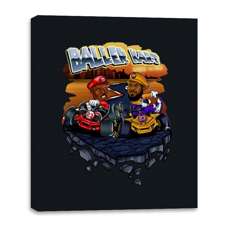 Baller Kart - Canvas Wraps Canvas Wraps RIPT Apparel 16x20 / Black