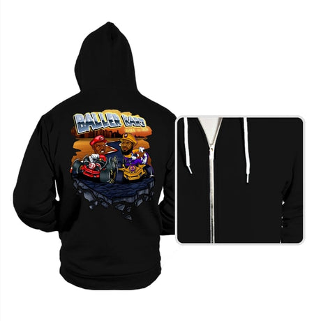 Baller Kart - Hoodies Hoodies RIPT Apparel Small / Black