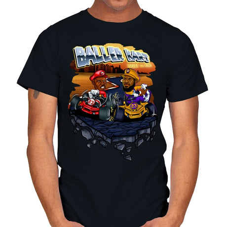 Baller Kart - Mens T-Shirts RIPT Apparel Small / Black