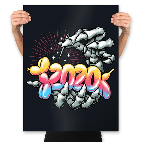 Balloon Burst - Prints Posters RIPT Apparel 18x24 / Black