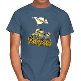 Banana Flag - Despicable Tees - Mens T-Shirts RIPT Apparel Small / Indigo Blue