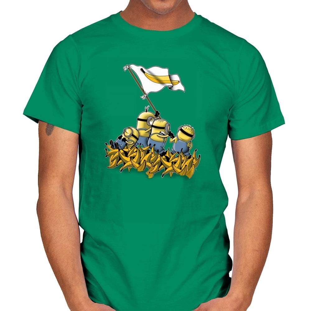 Banana Flag - Despicable Tees - Mens T-Shirts RIPT Apparel Small / Kelly Green