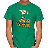 Banana Flag - Despicable Tees - Mens T-Shirts RIPT Apparel Small / Kelly Green