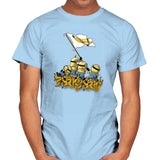 Banana Flag - Despicable Tees - Mens T-Shirts RIPT Apparel Small / Light Blue