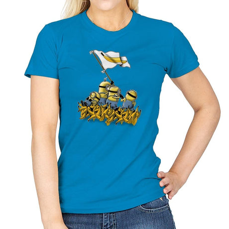 Banana Flag - Despicable Tees - Womens T-Shirts RIPT Apparel Small / Sapphire