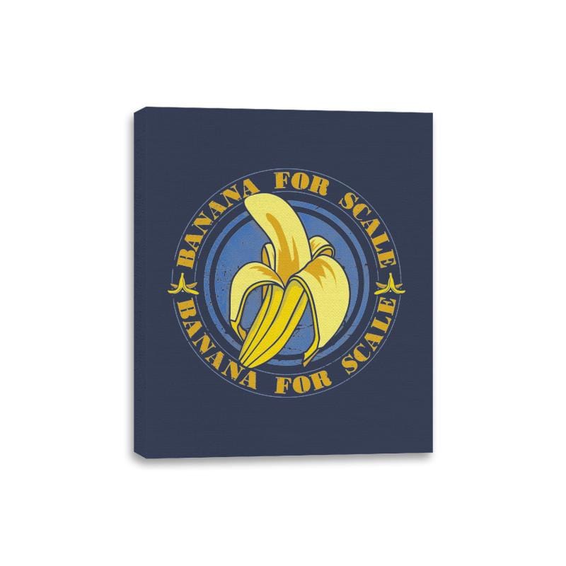 Banana for Scale - Canvas Wraps Canvas Wraps RIPT Apparel 8x10 / Navy