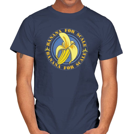 Banana for Scale - Mens T-Shirts RIPT Apparel Small / Navy