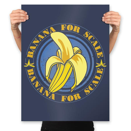 Banana for Scale - Prints Posters RIPT Apparel 18x24 / Navy