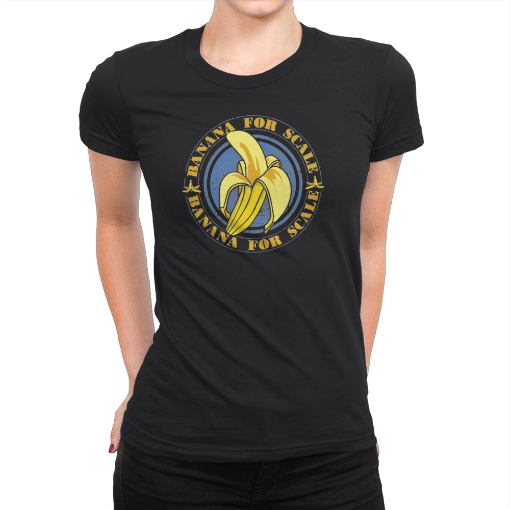 Banana for Scale - Womens Premium T-Shirts RIPT Apparel Small / Black