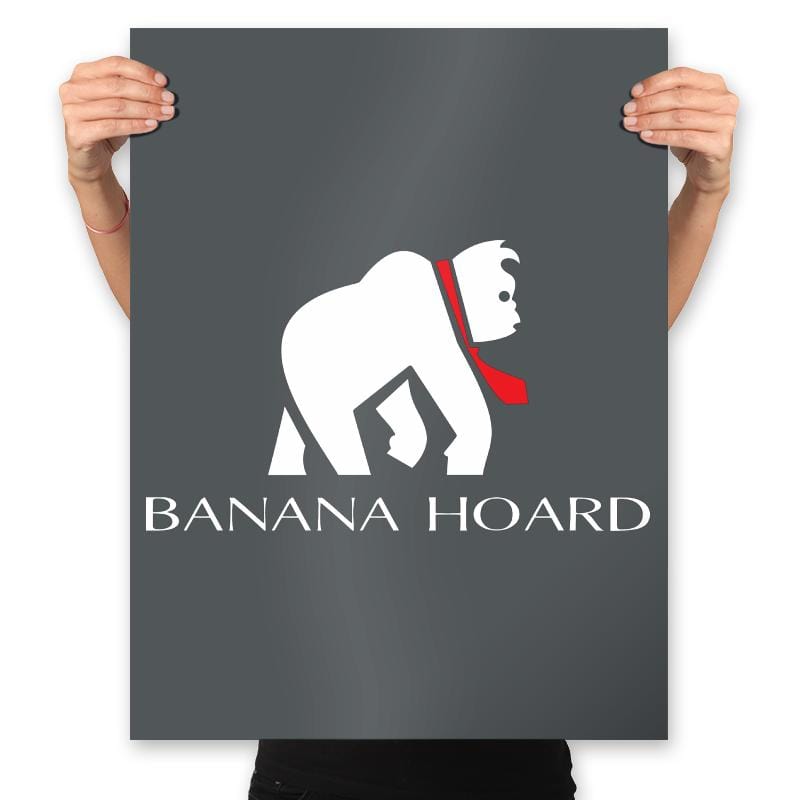 Banana Hoard - Prints Posters RIPT Apparel 18x24 / Charcoal