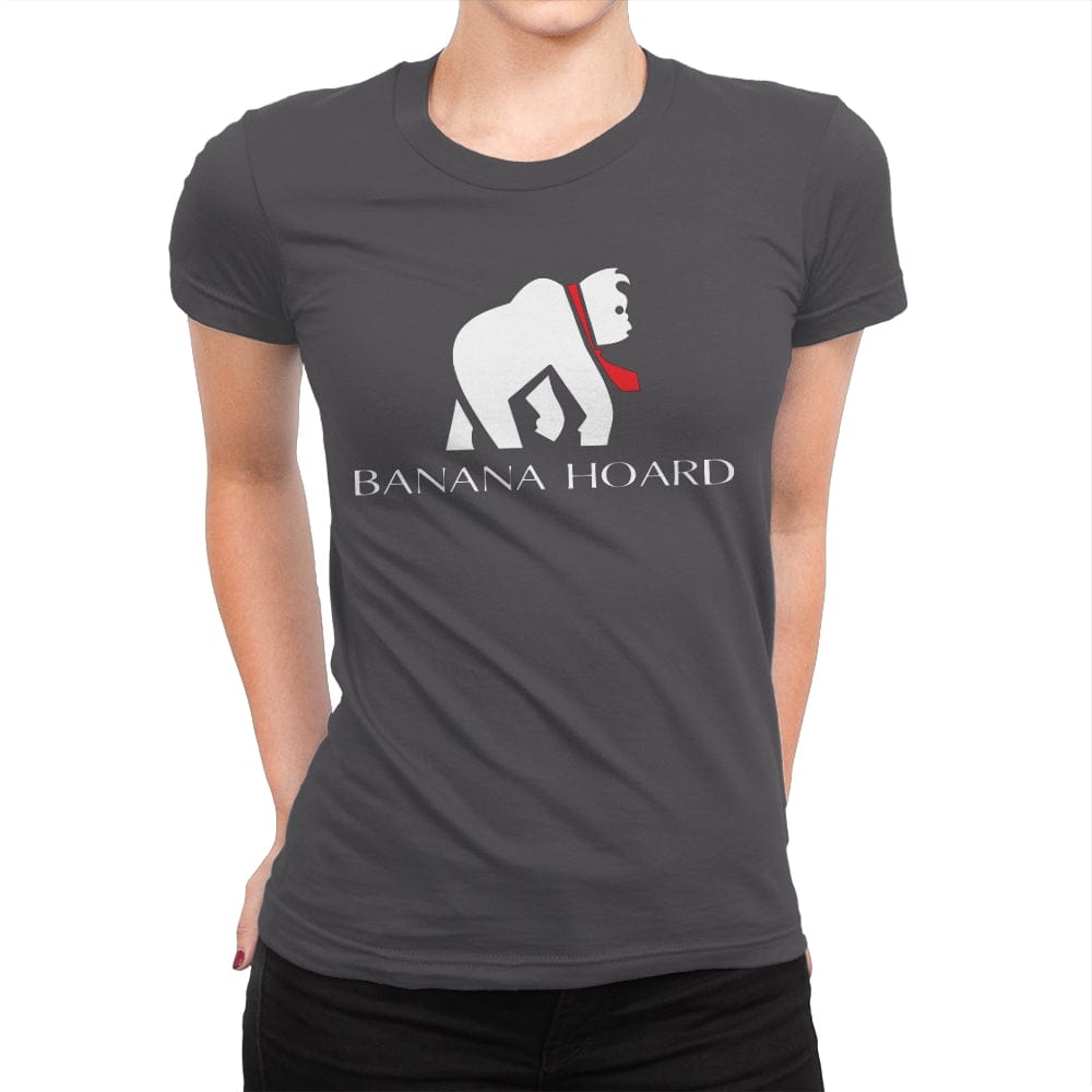 Banana Hoard - Womens Premium T-Shirts RIPT Apparel Small / Heavy Metal