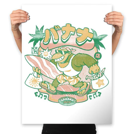 Banana Shop - Prints Posters RIPT Apparel 18x24 / White