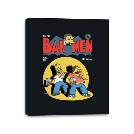 Bar-Men - Canvas Wraps Canvas Wraps RIPT Apparel 11x14 / Black