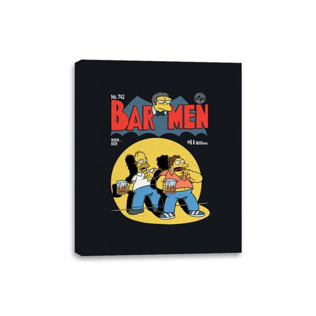 Bar-Men - Canvas Wraps Canvas Wraps RIPT Apparel 8x10 / Black