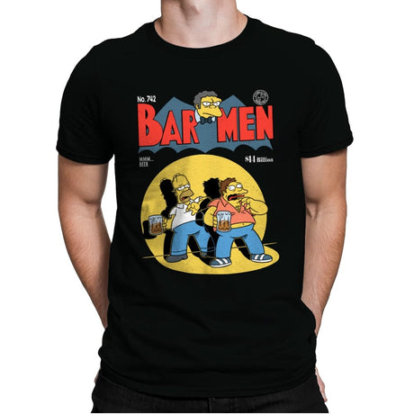 Bar-Men - Mens Premium T-Shirts RIPT Apparel Small / Black