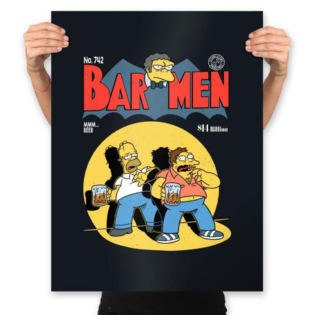 Bar-Men - Prints Posters RIPT Apparel 18x24 / Black