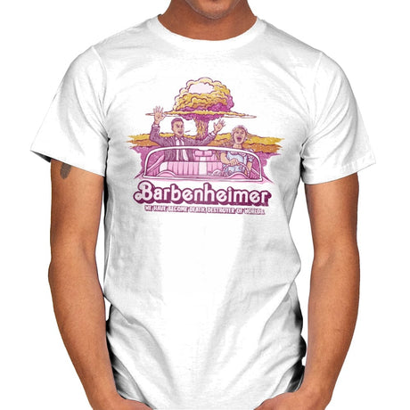 Barbenheimer - Mens T-Shirts RIPT Apparel Small / White