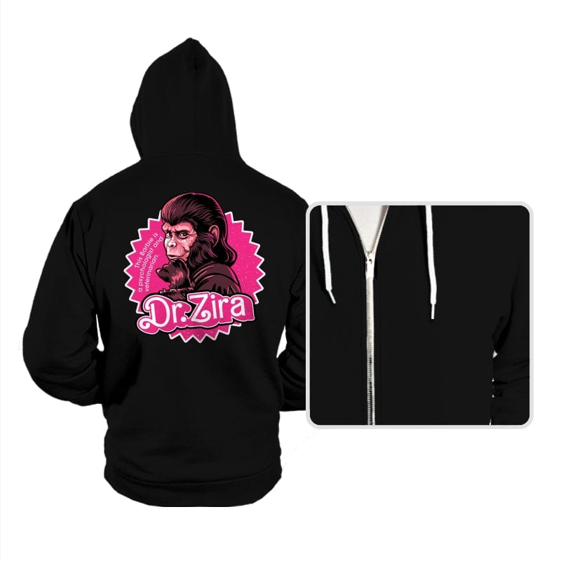 Barbie Ape - Hoodies Hoodies RIPT Apparel Small / Black